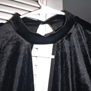 Black Velvet Romper.